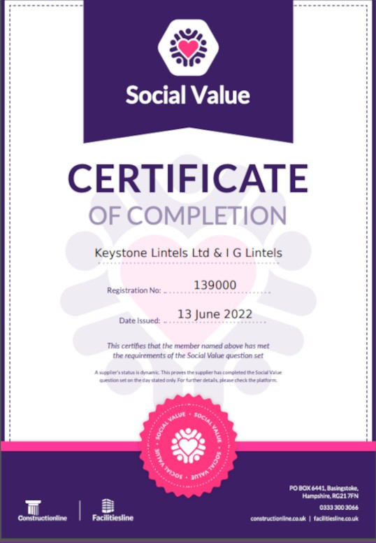 Social Value Certificate