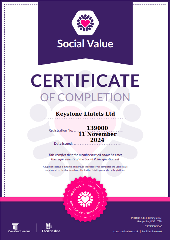 Social Value Certificate