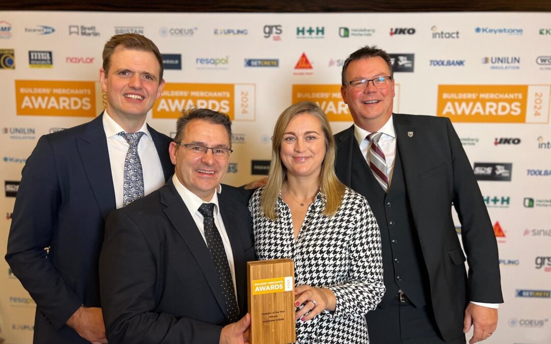 Keystone Lintels team receives Builders Merchant News award for Supplier of the Year