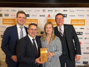 Keystone Lintels team receives Builders Merchant News award for Supplier of the Year