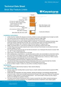 Brick Slip Feature Lintels