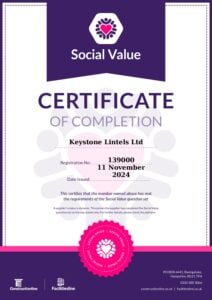 Social Value Certificate