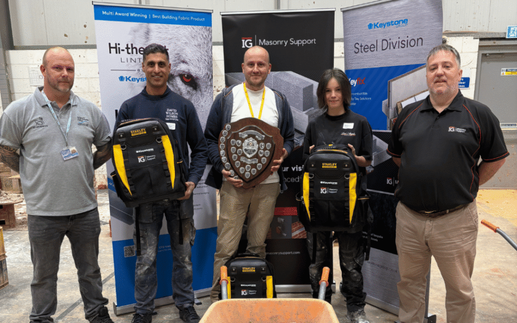 Keystone Lintels Supports Future Talent at Guild of Bricklayers Competition