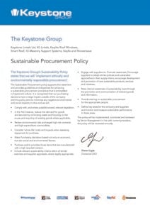 Sustainable Procurement Policy